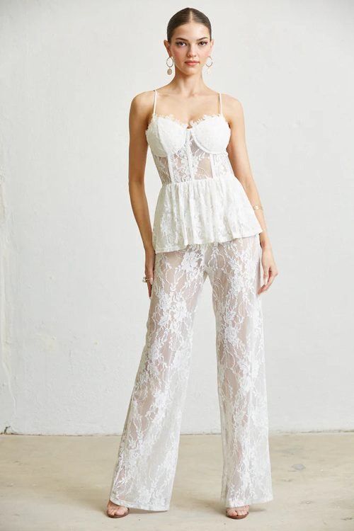 QUEENY- SLEEVELESS SPAGHETTI STRAP EVENING JUMPSUIT