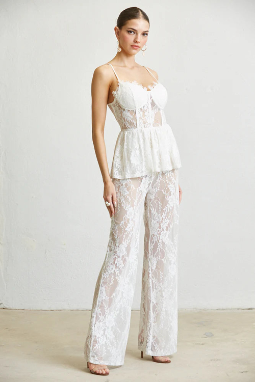 QUEENY- SLEEVELESS SPAGHETTI STRAP EVENING JUMPSUIT