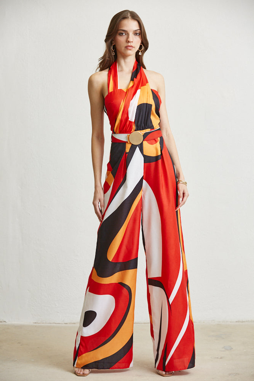INAYA- PRINTED WIDELEG JUMPSUIT