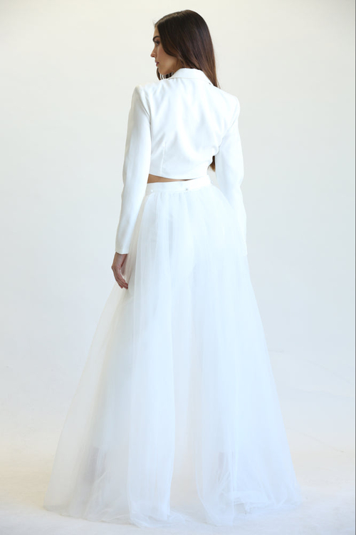 JULIET-  BLAZER+ PANTS +TULLE SET